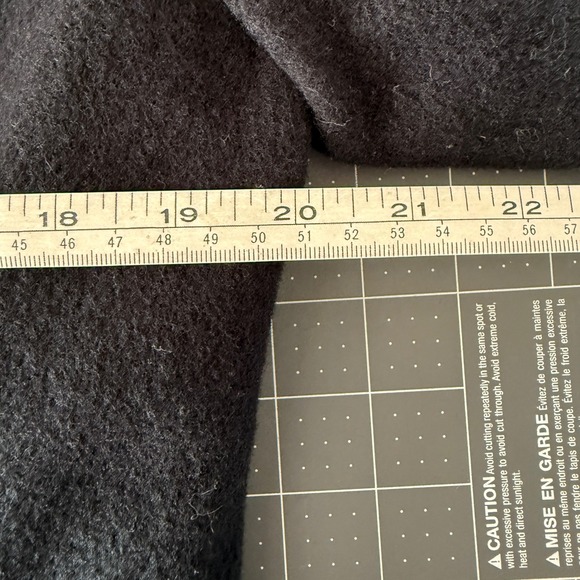 Vintage Moda Womens 16 Black Wool Blazer Military Double Breasted Prep Epaulet - Picture 7 of 9